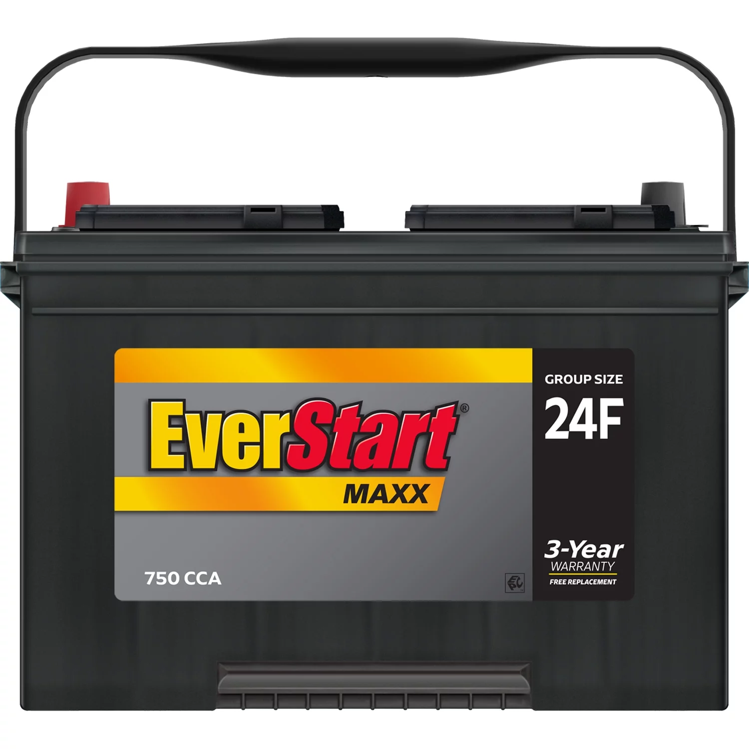 EverStart Maxx Lead Acid Automotive Battery, Group Size 24F 12 Volt, 750 CCA - Inhomebuy