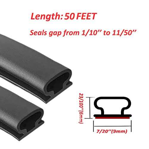 Weather Stripping Door Seal Strip,Self-Adhesive Rubber D-Shape Door Weather Stripping Sealers for Door Frame Window Insulation Large Gap - Inhomebuy
