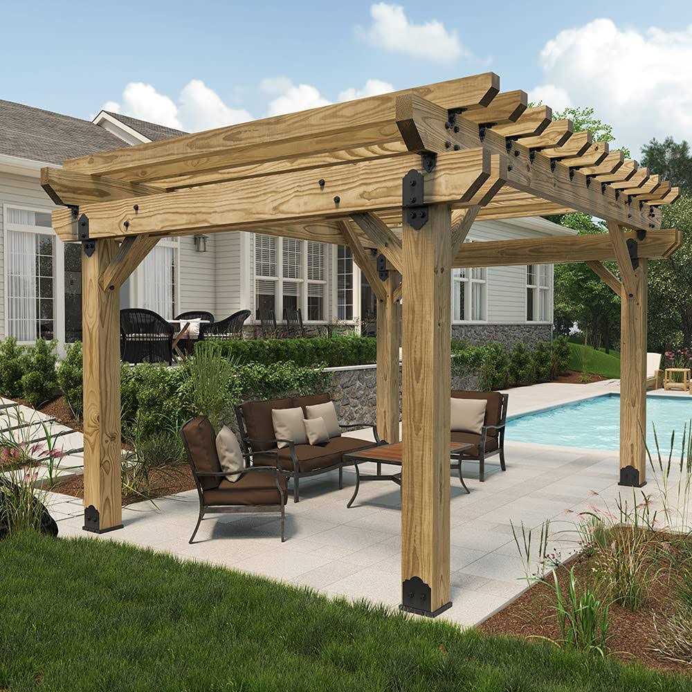 OZCO 54208 Laredo Sunset Lite 6×6 Post Base - Inhomebuy