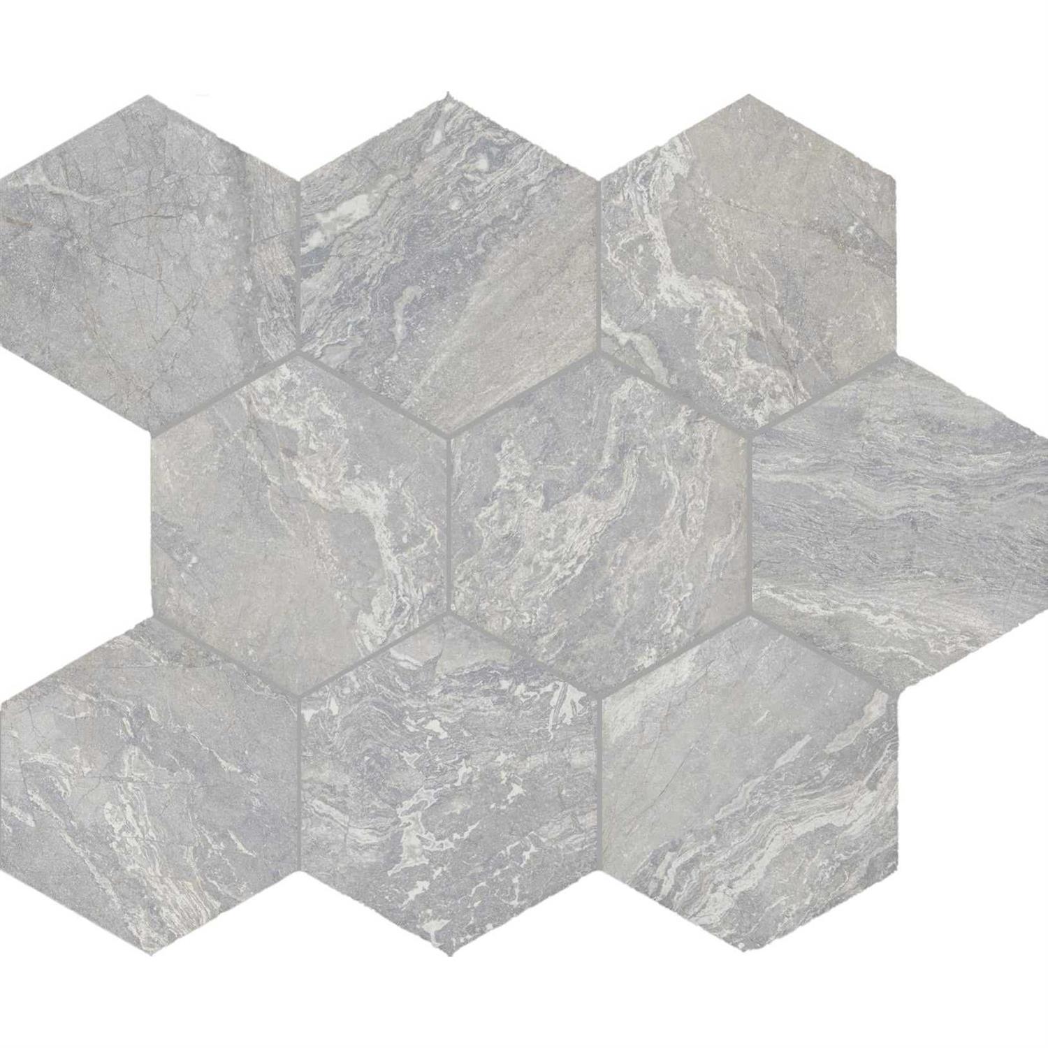 Daltile Perpetuo 8 X 8 Hexagon Porcelain Marble Look Wall & Floor Tile in Matte - Inhomebuy
