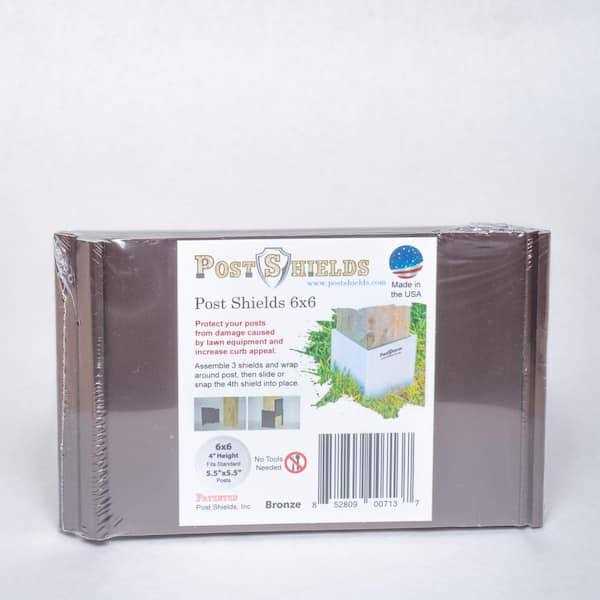 Post Sleeve Post Protector by Post Shields Protects Mailbox Deck & Fence Posts From Lawn - Inhomebuy