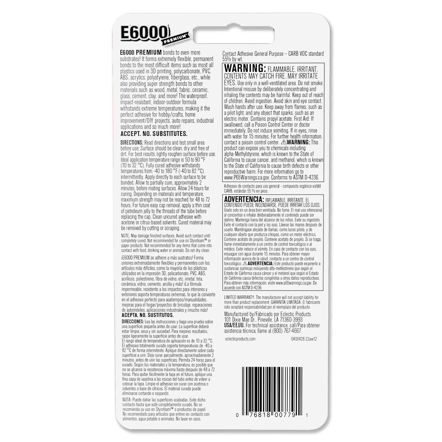 E6000 Precision Tip Adhesive - Inhomebuy