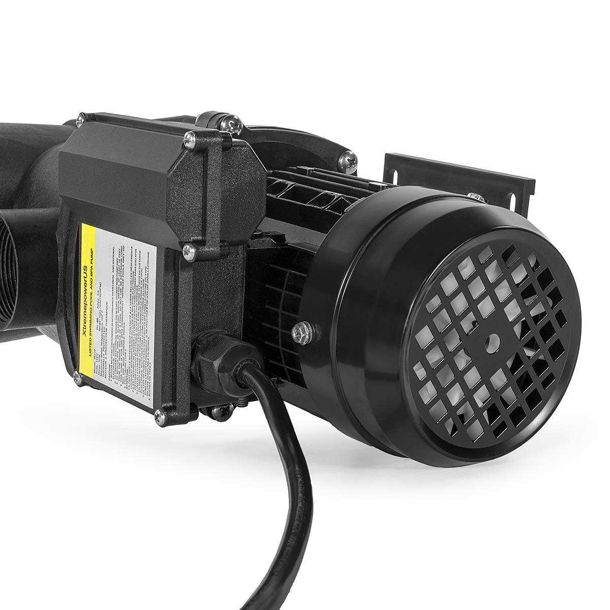 XtremepowerUS 2HP In-Ground Swimming Pool Pump Variable Speed 2 Inlet 230v High Flo w/ Slip-on Fitting - Inhomebuy