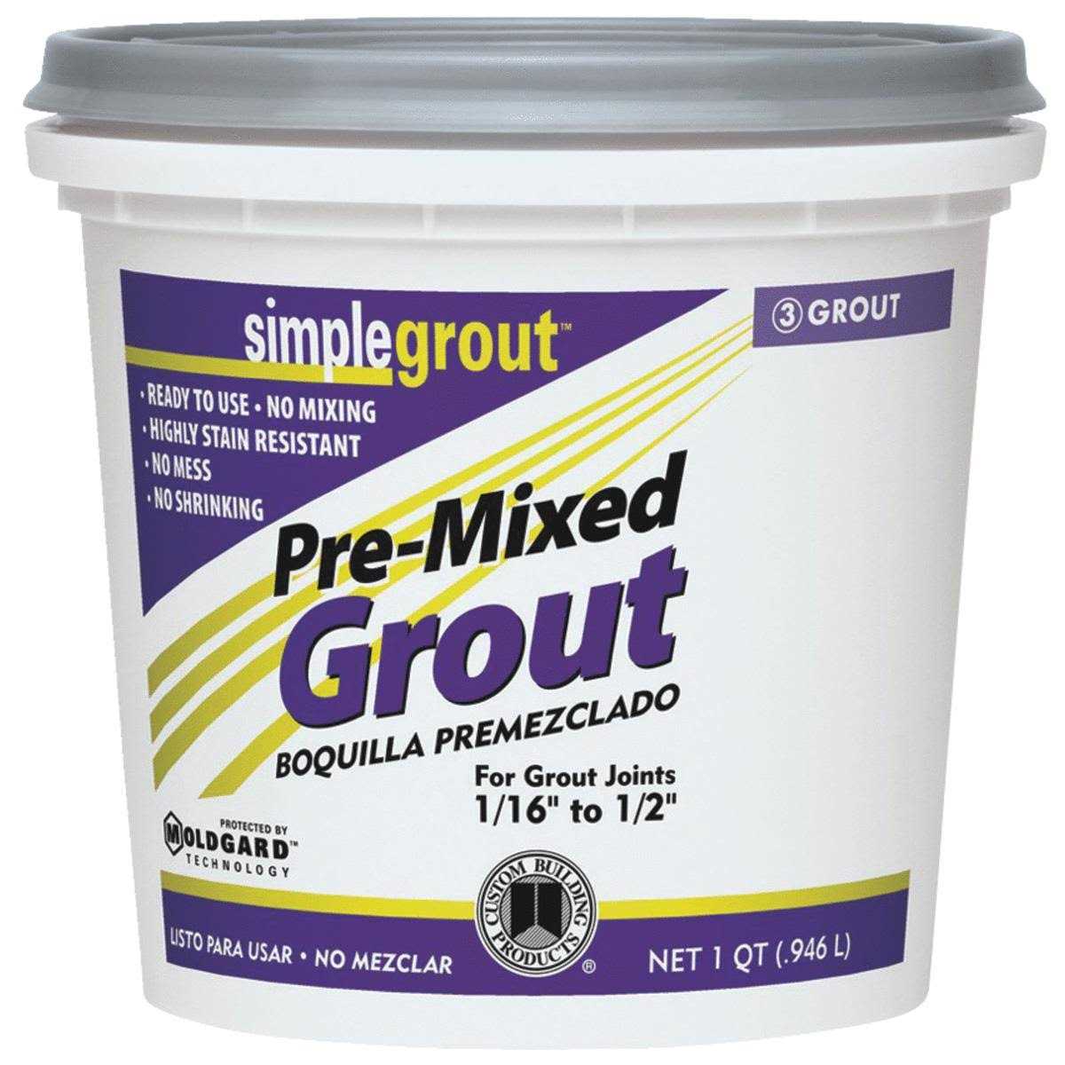 Custom Building Products 7 lbs Arctic White Polyblend Plus Sanded Grout PBPG6407-4 - Inhomebuy