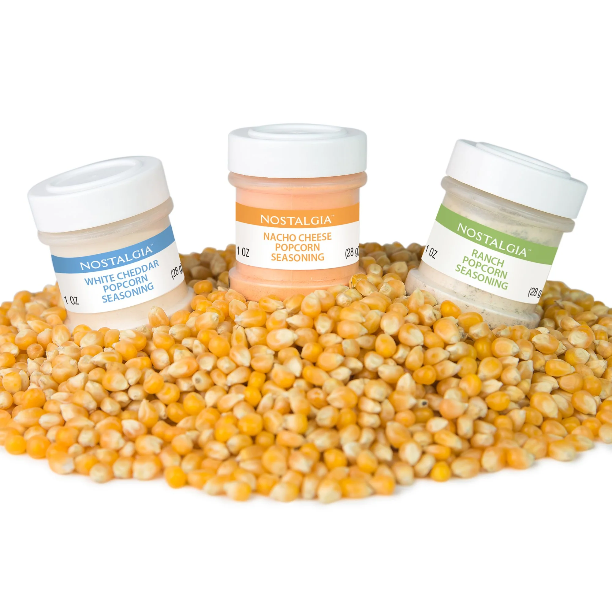 Hot Air & Kettle Popcorn Kit, 3 Seasonings, Oil, Popcorn Kernels - Inhomebuy