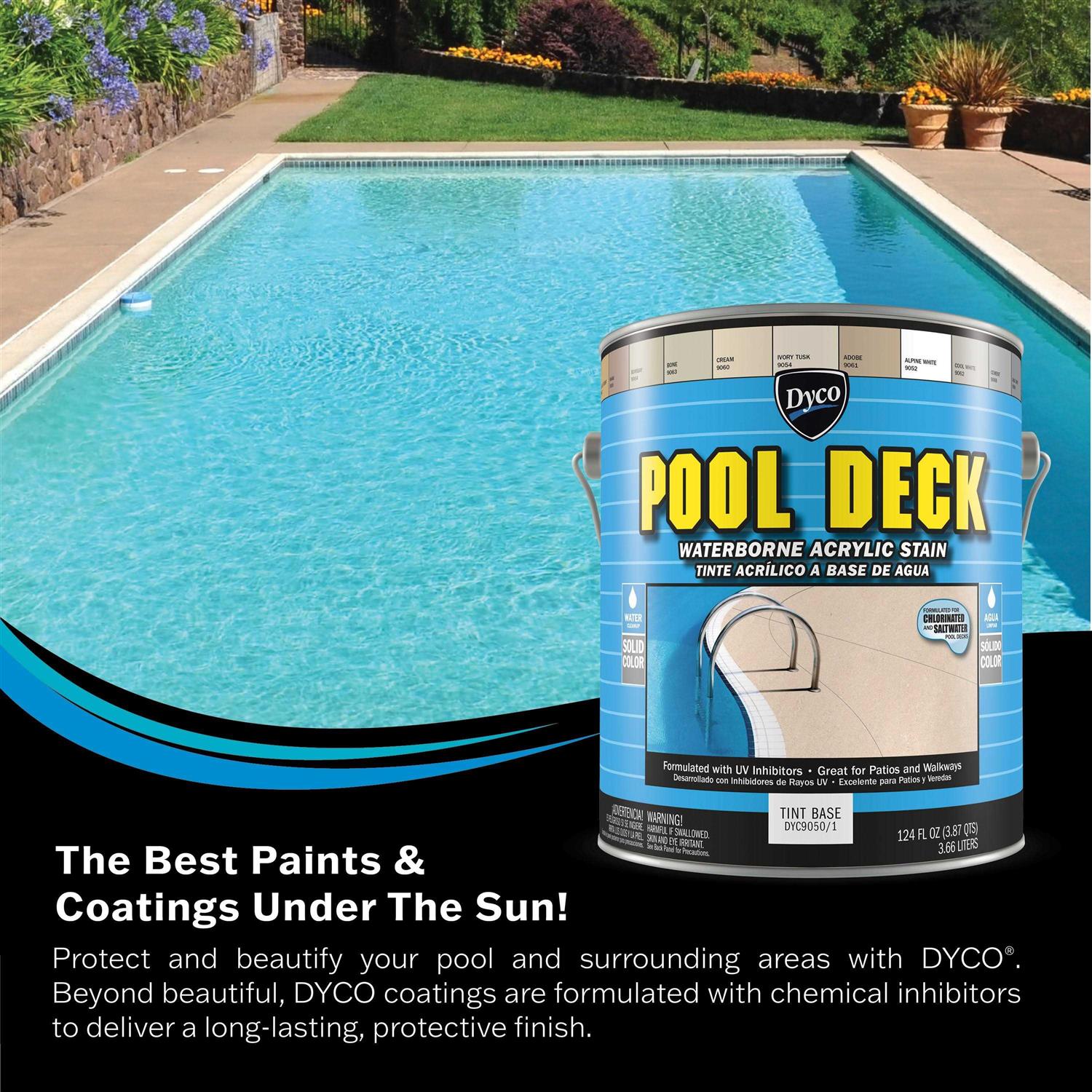 Dyco Paints Pool Deck Low Sheen Waterborne Acrylic Stain - Inhomebuy