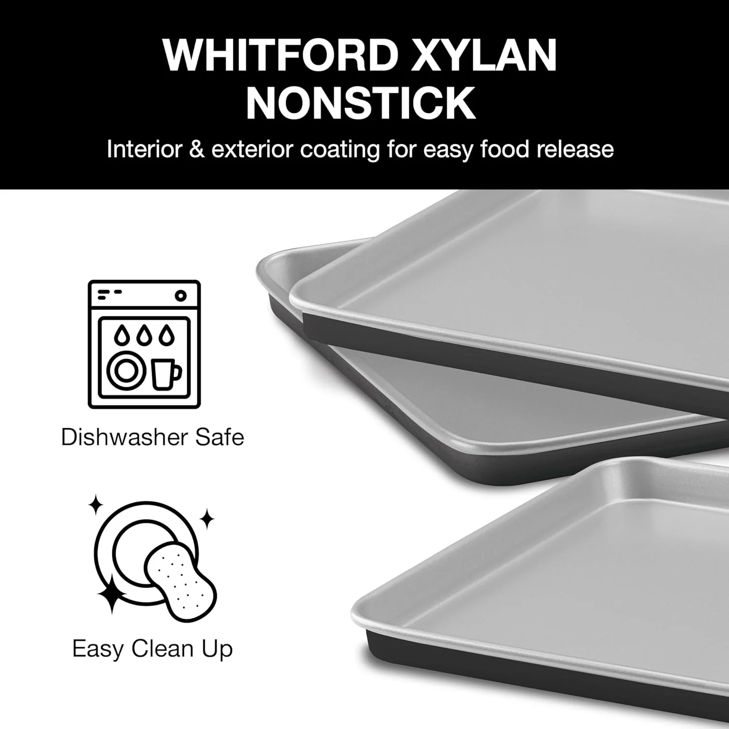 Cuisinart non-stick Baking Sheets: 3-pack (21