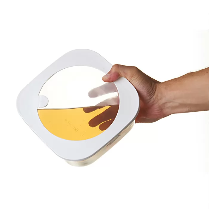 Store & More Leak-Proof Glass Fridge/ Freezer/ Microwave Container (S) White - Inhomebuy