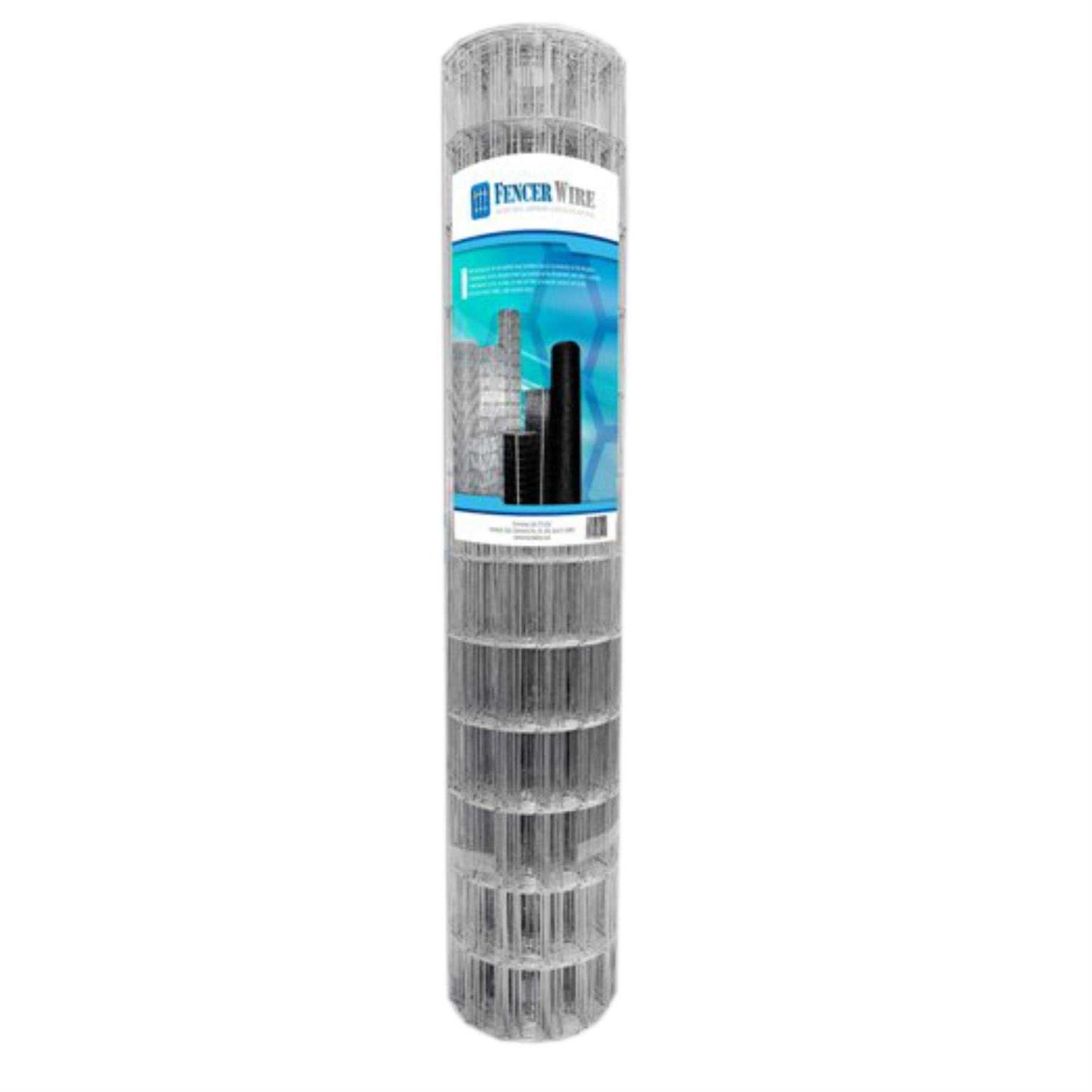Fencer Wire 2 x 100 ft. 14 Gauge Welded Wire Fence 2 x 4 in. Mesh - Inhomebuy