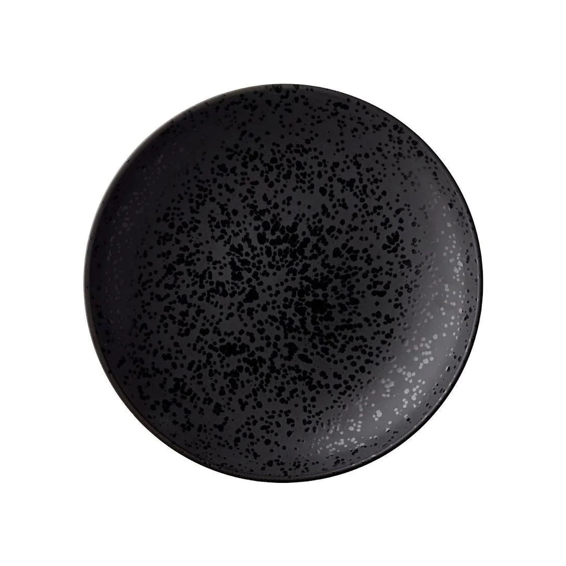 Stoneware Serving Dish 40 cm Mat Black - Inhomebuy