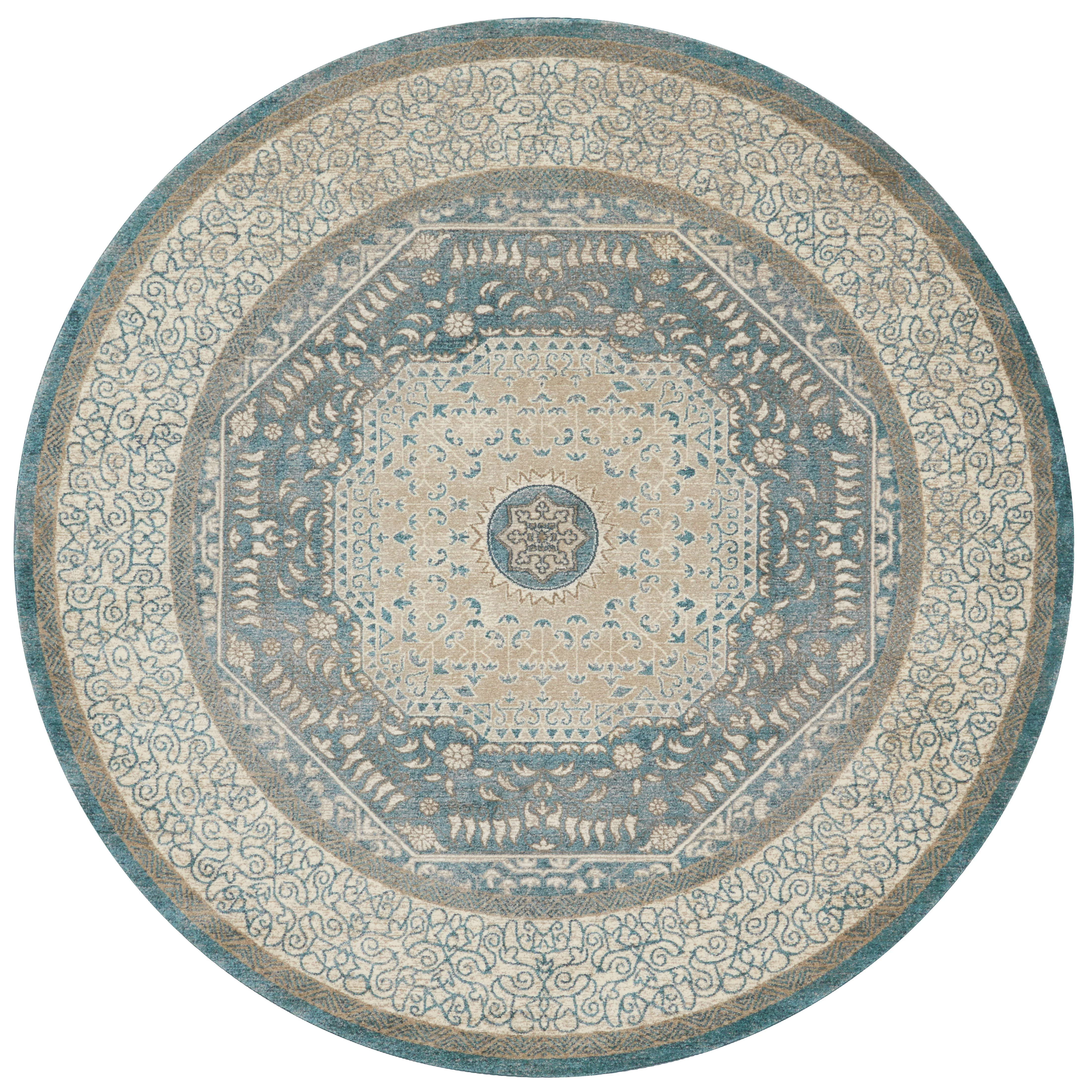 Loloi Rugs Century Collection Rug in Blue, Sand - 9'3