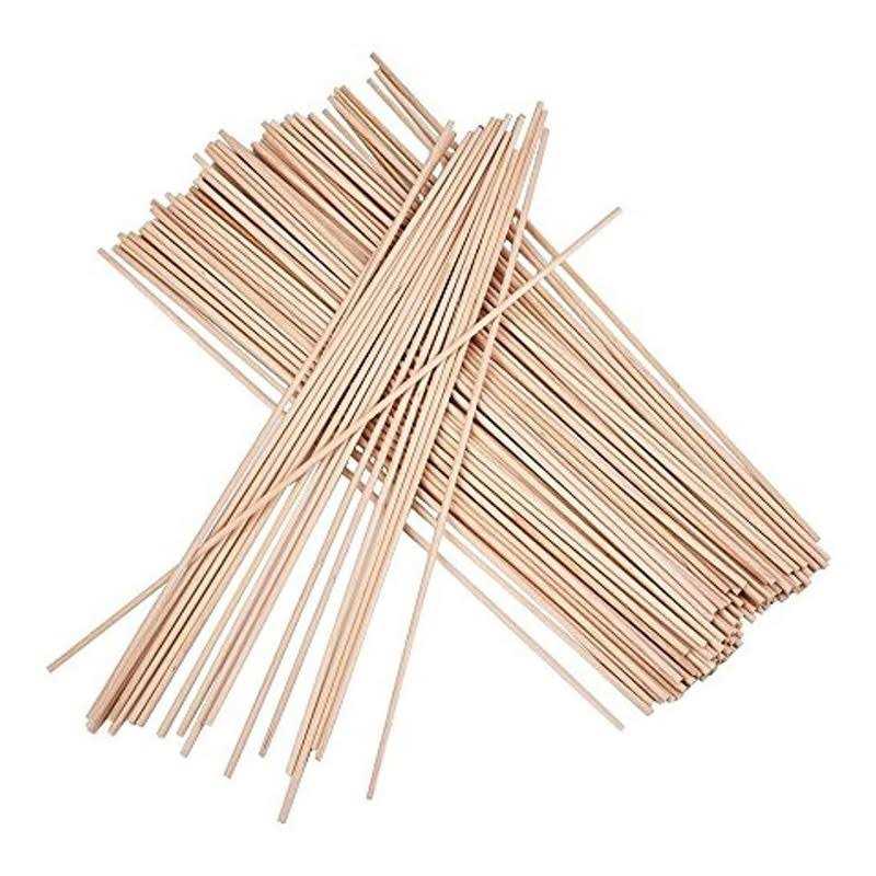 EBOOT Unfinished Natural Wood Craft Dowel Rods 100 Pack - Inhomebuy