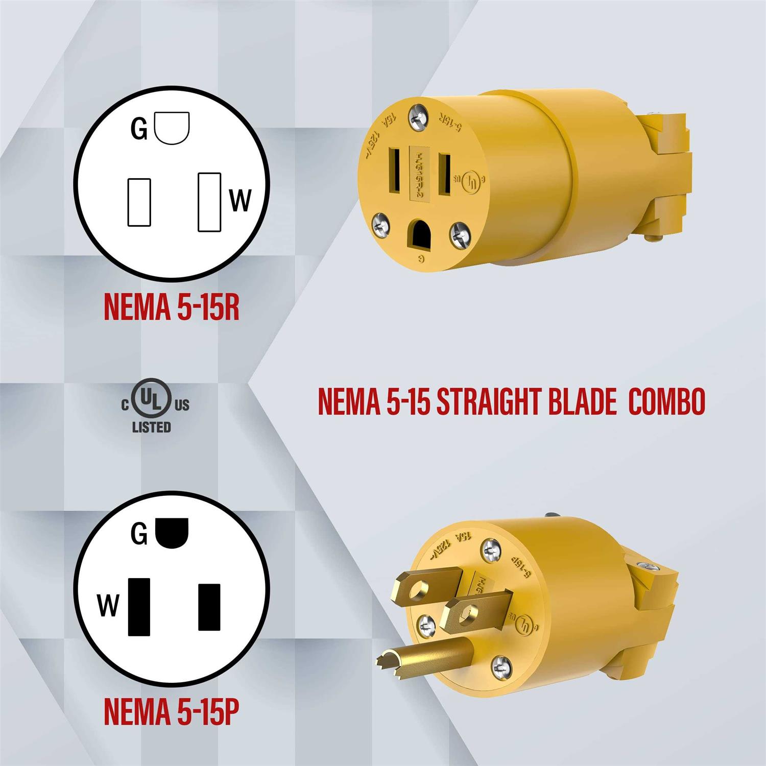 Enerlites Duplex Receptacle 20 Amp Electrical Wall Outlet Industrial Grade 62081-W - Inhomebuy