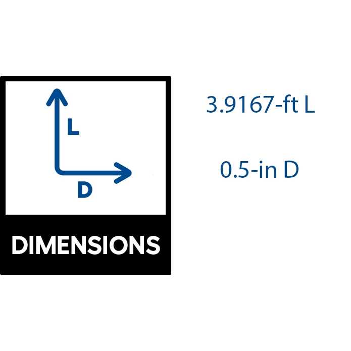 Weyerhaeuser 1/2 in. x 10 ft. #4 Rebar 05366 - Inhomebuy