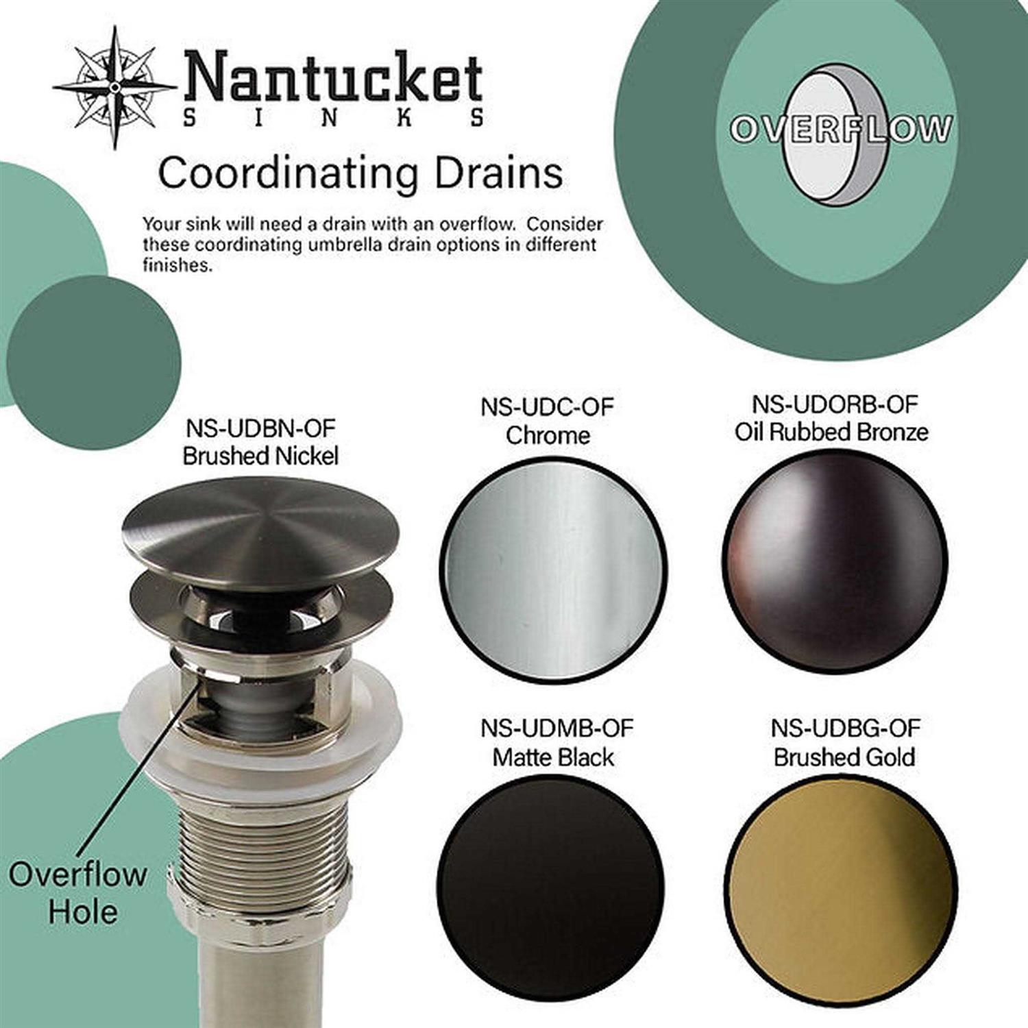 Nantucket Sinks NS-ACBS20OF-WW Anchor 14 Black/White Metal Rectangular Wall Mount Bathroom Sink with Overflow Sink Finish - Inhomebuy