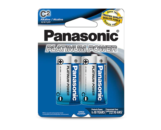 Panasonic Battery: C x 2 Platinum Power | LR14XP2B - Inhomebuy