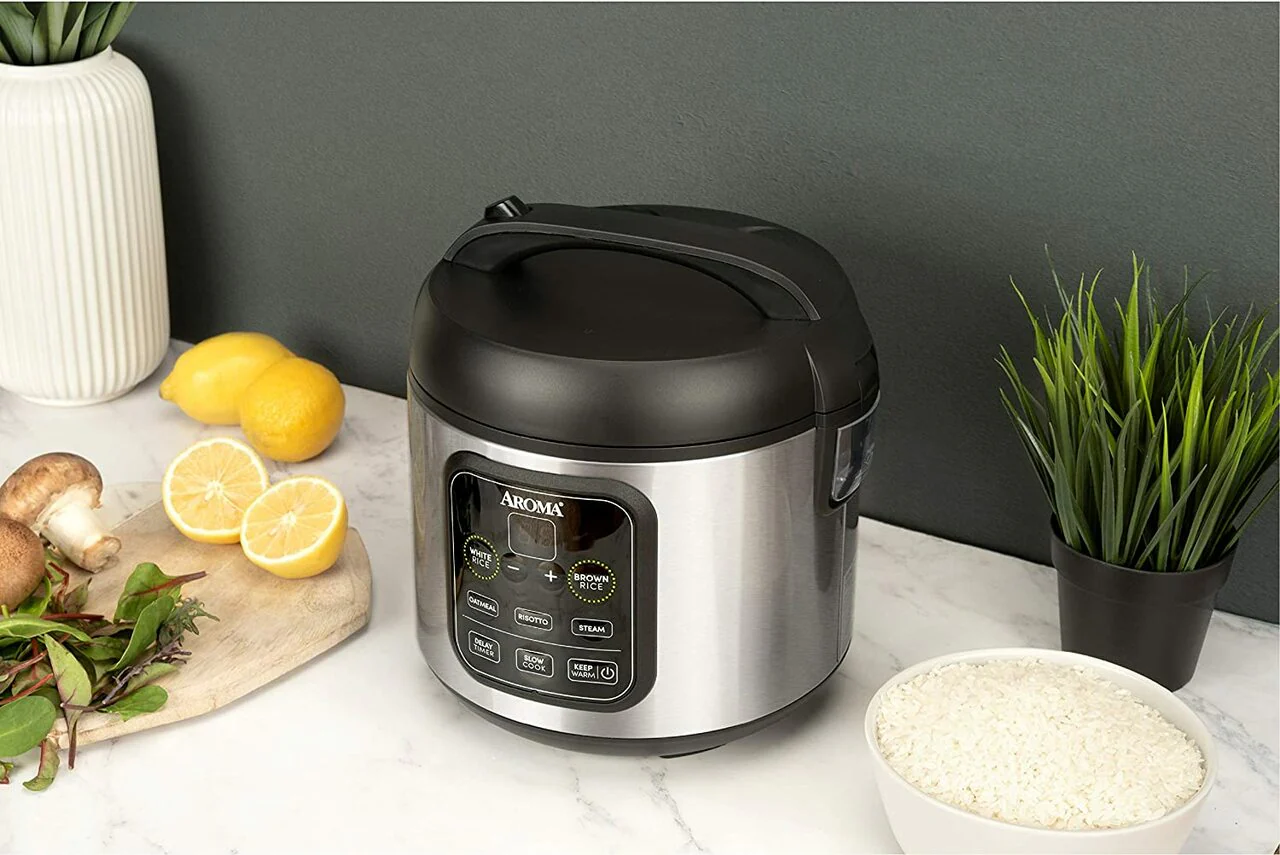 Aroma Rice Cooker 4 Cups, s/s, Digital | ARC-994SB - Inhomebuy