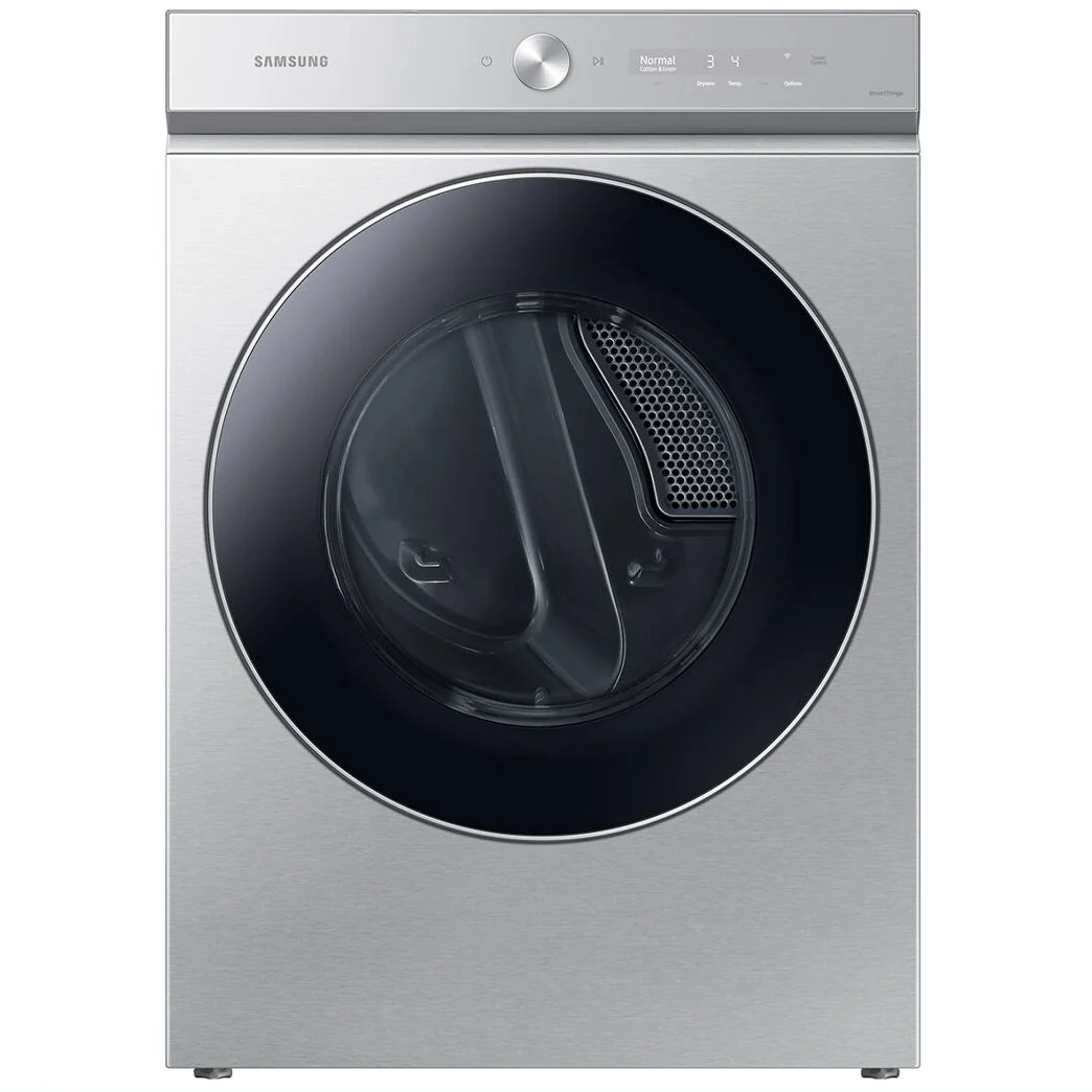 SAMSUNG BESPOKE 27 IN. 7.6 CU. FT STAINLESS STEEL ELECTRIC DRYER WITH STEAM SANITIZE+ - DVE53BB8900T - Inhomebuy