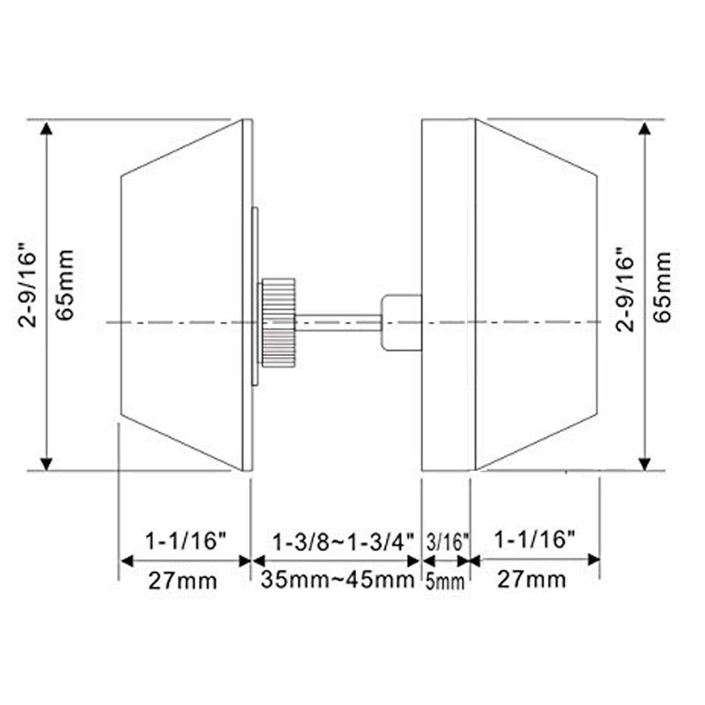 Gobrico 2 Keyed Alike Double Cylinder Deadbolts Door Locks - Inhomebuy