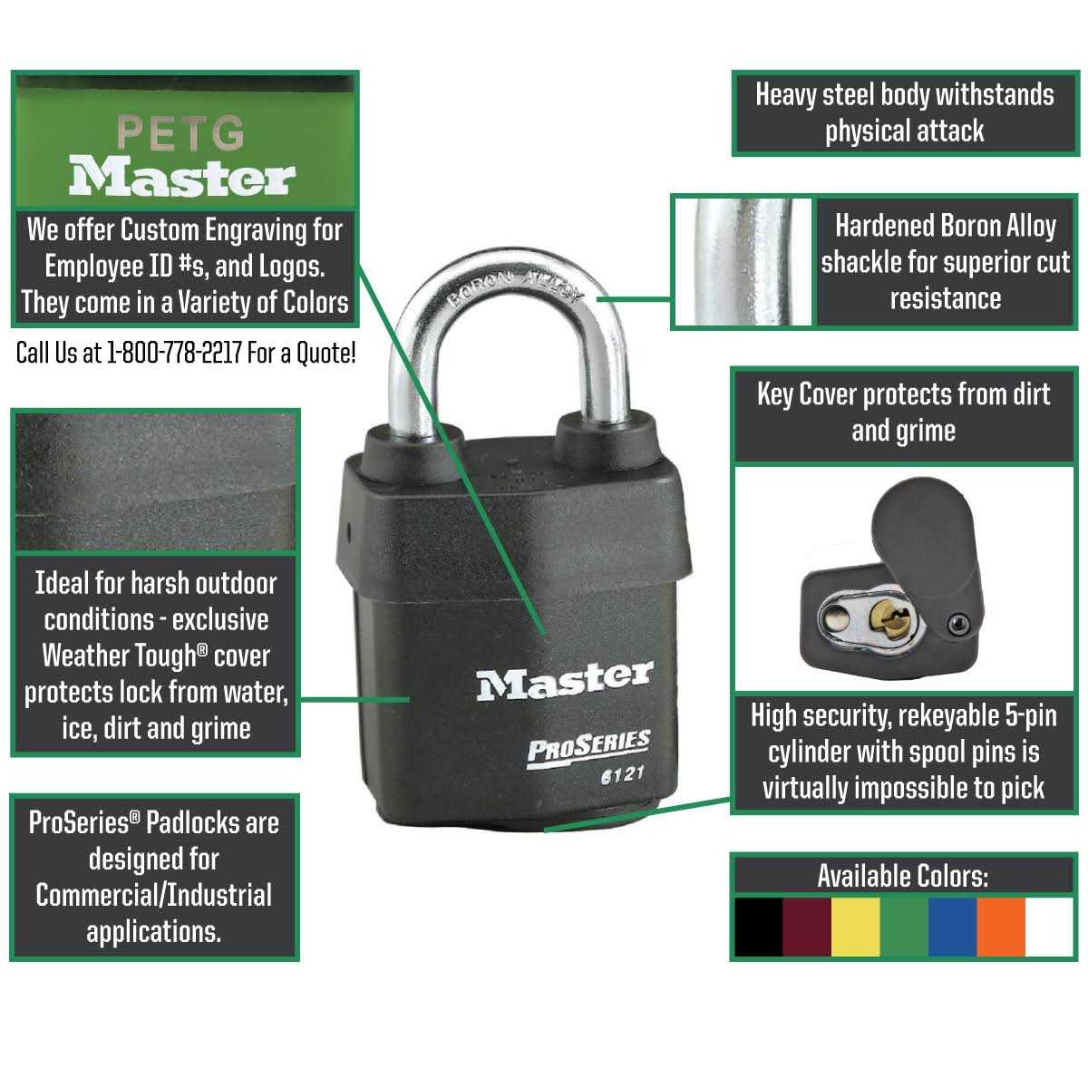 Master Lock 60R Padlock Eye-Angle - Inhomebuy