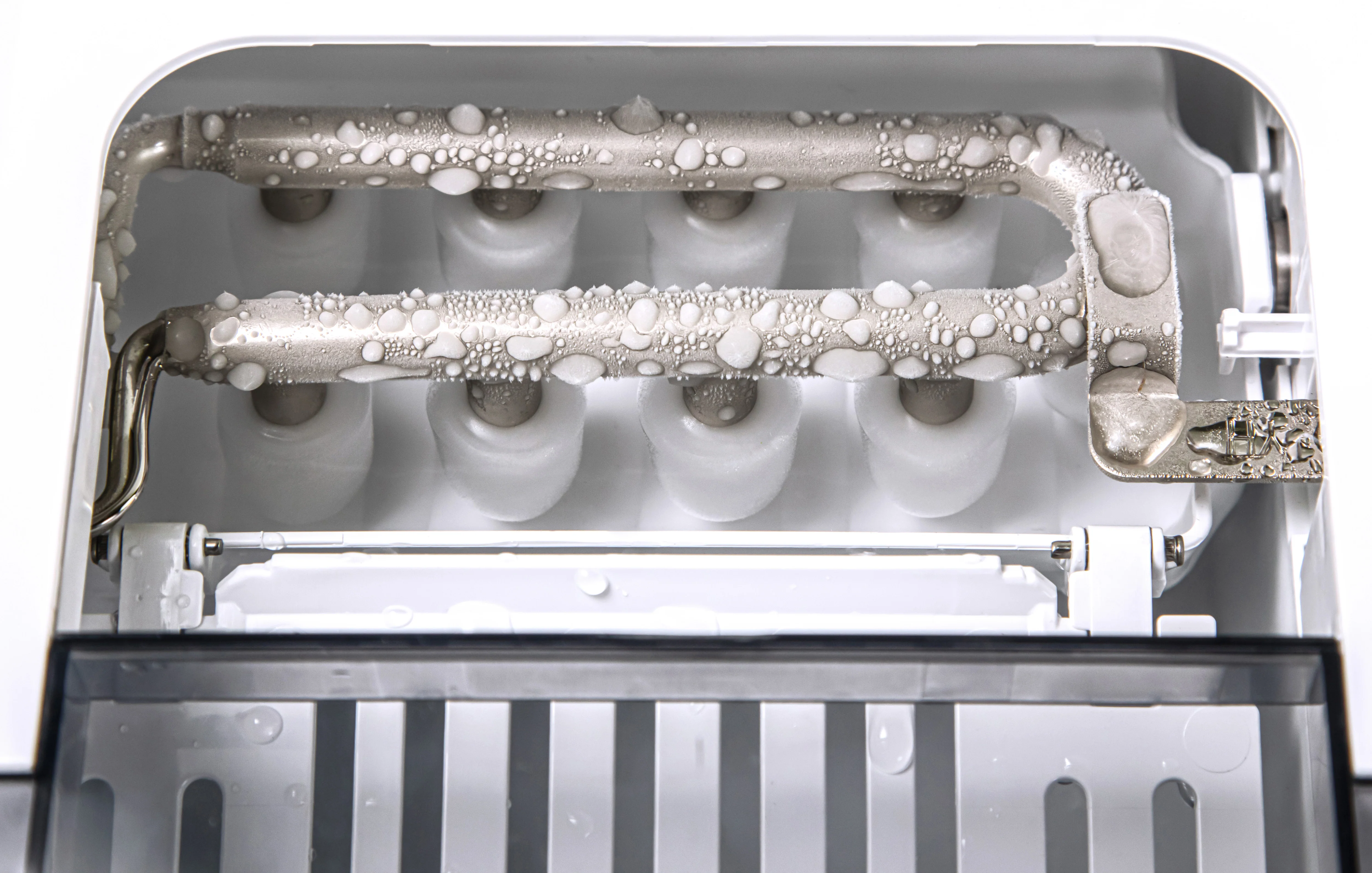 Thermostar 26-Pound Automatic Self-Cleaning Portable Countertop Ice Maker Machine With Handle - Inhomebuy