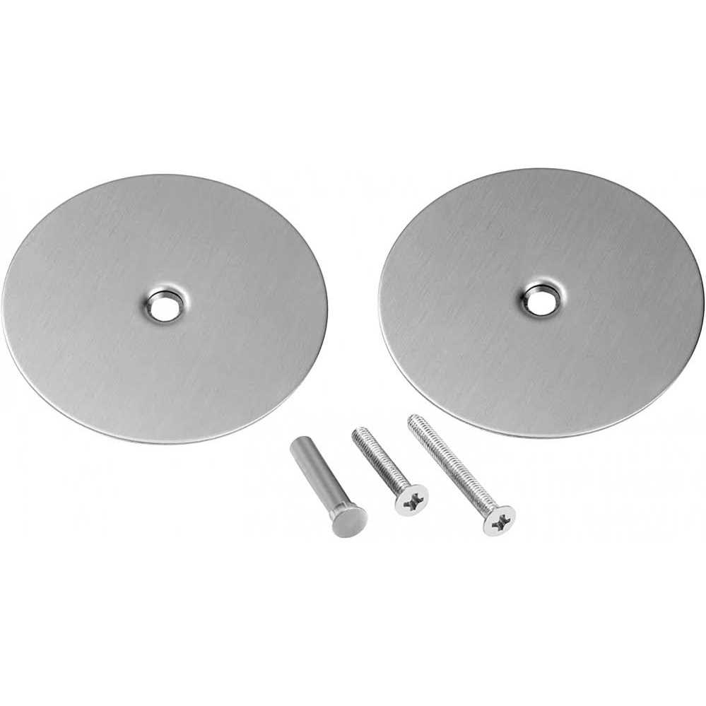 NAUBEA 1 Pack Door Knob Hole Cover Plate 2 5/8 diameter round deadbolt Cover Plate - Inhomebuy