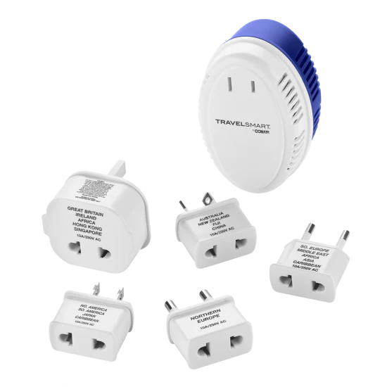 Conair Int'l Travel Kit Plugs & 1875W Converter | WT702CRNRC - Inhomebuy