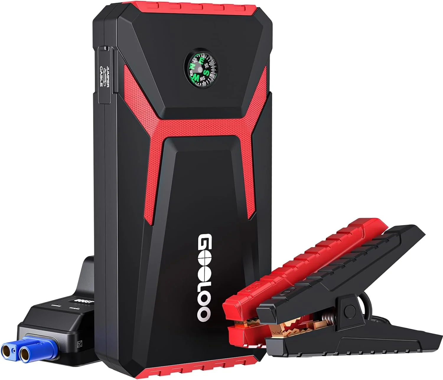 GOOLOO 2000A Car Battery Jump Starter(up to 6.0L Gas and 4.0L Diesel),GE2000 12V Portable Jump Box with Quick Charge in & out - Inhomebuy
