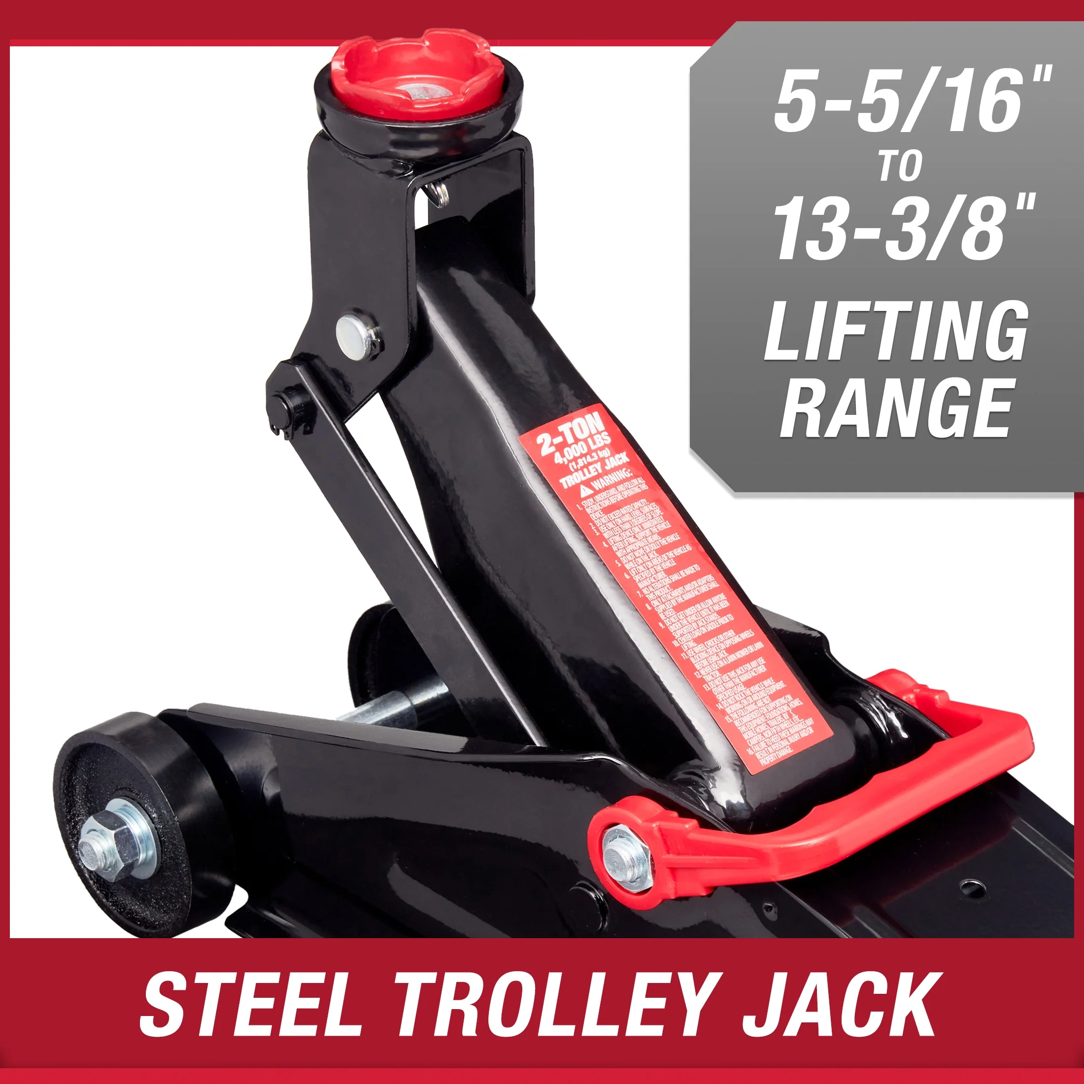 Hyper Tough 2-Ton Hydraulic Trolley Jack - Inhomebuy
