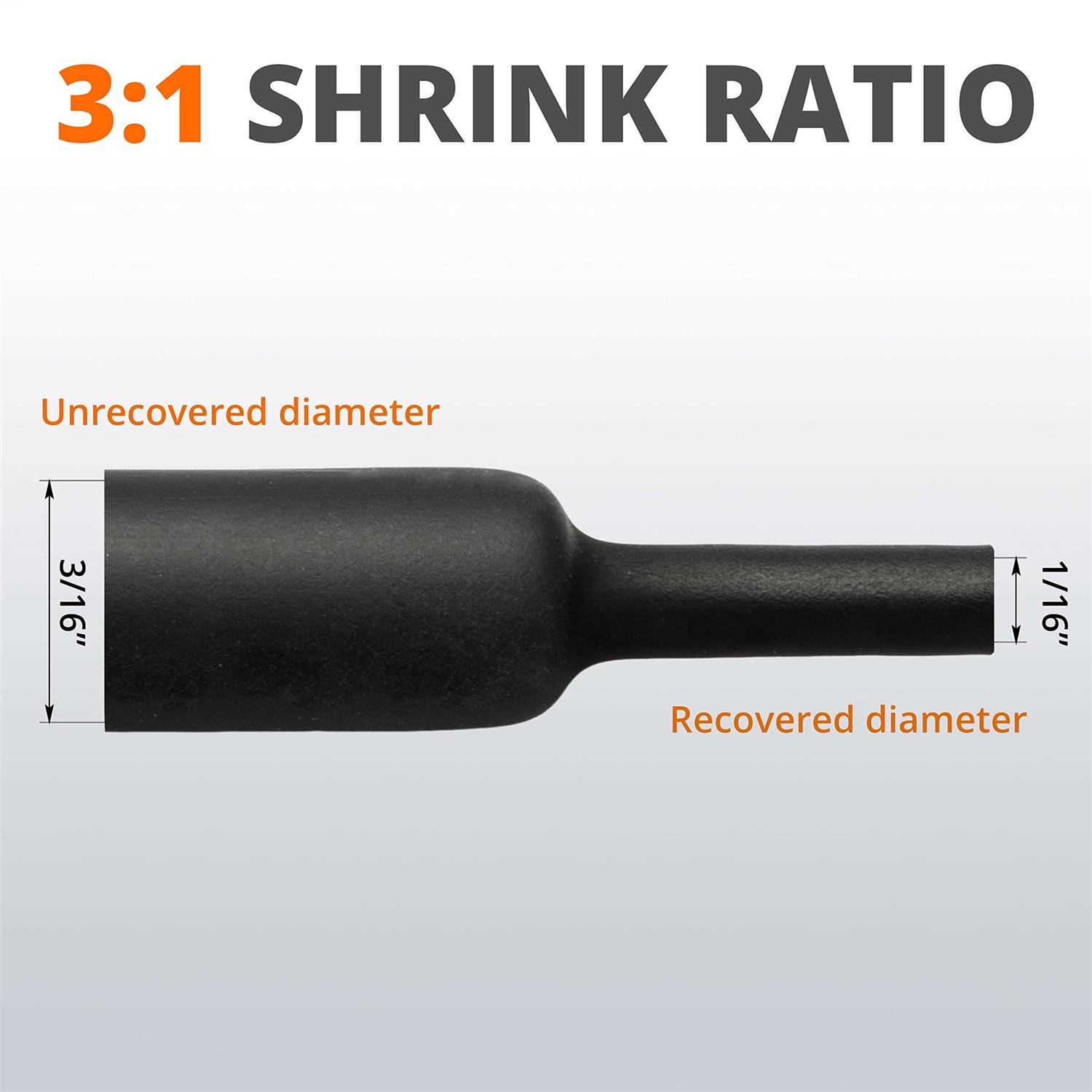 Wirefy Heat Shrink Tubing 3:1 Ratio - Inhomebuy