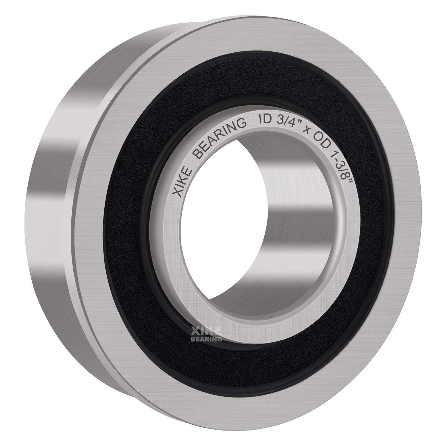 XiKe 2 Pcs 6007-2RS Double Rubber Seal Bearings 35x62x14mm, Pre-Lubricated and Stable Performance and Cost Effective - Inhomebuy