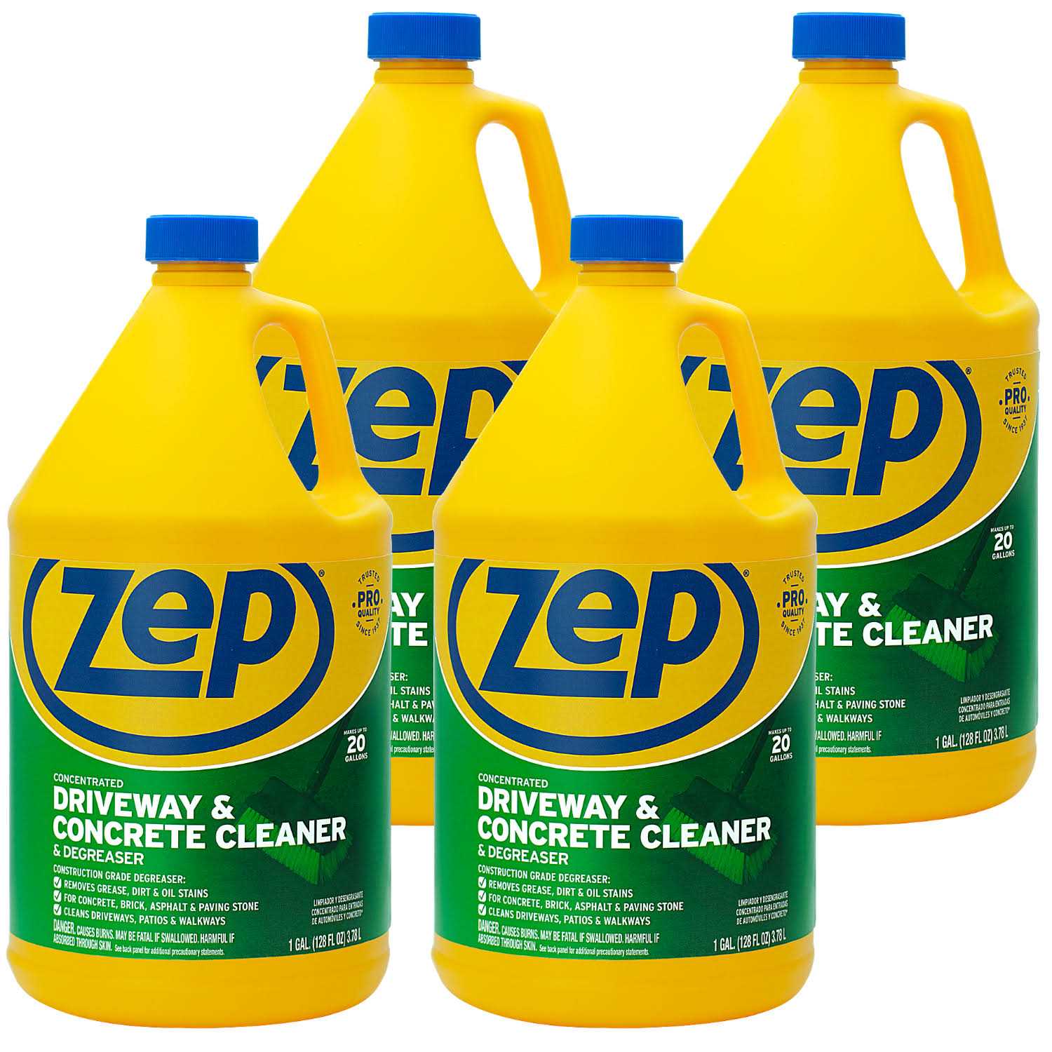 Zep Driveway, Concrete and Masonry Cleaner - Inhomebuy