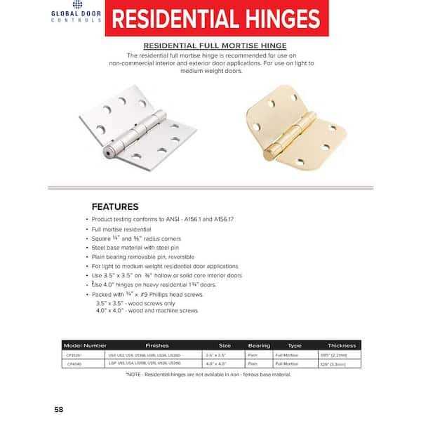 Global Door Controls 10 in. Flush Bolt with 1/8 in. Offset in Aluminum TH1100-FB1-AL - Inhomebuy