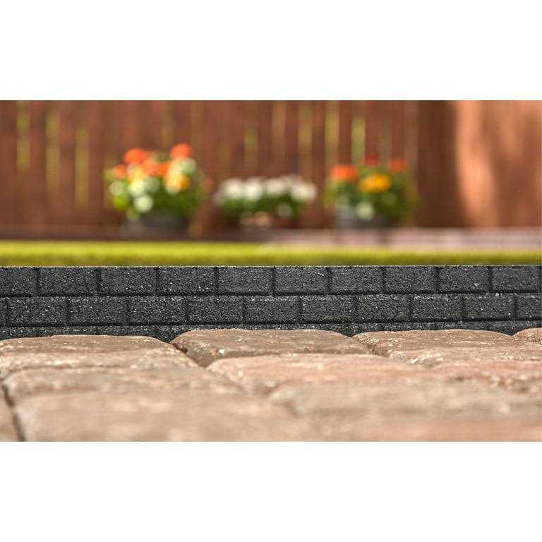 Rubberific Brickface Rubber Landscape Edging Brown - Inhomebuy