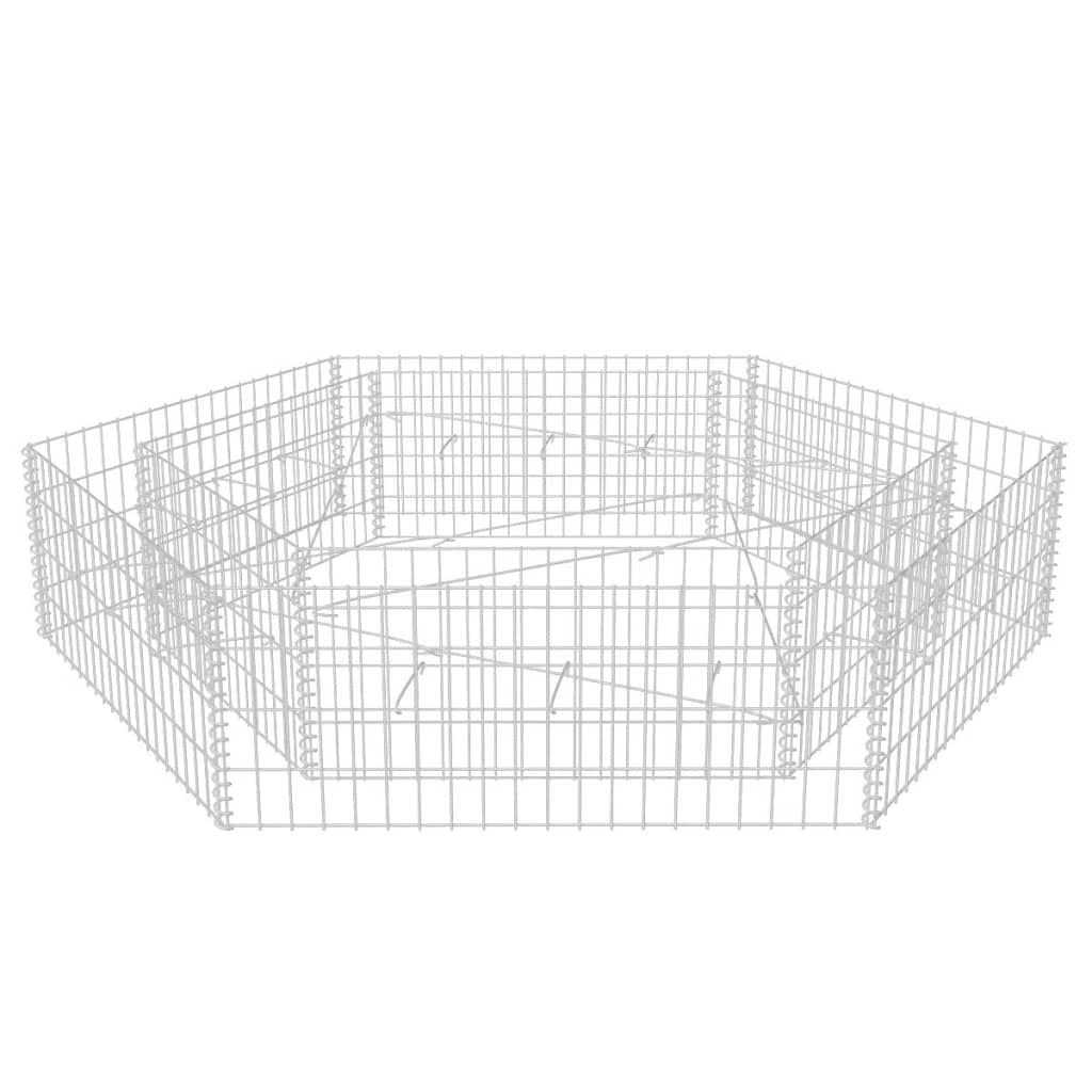vidaXL Hexagonal Gabion Raised Bed - Inhomebuy