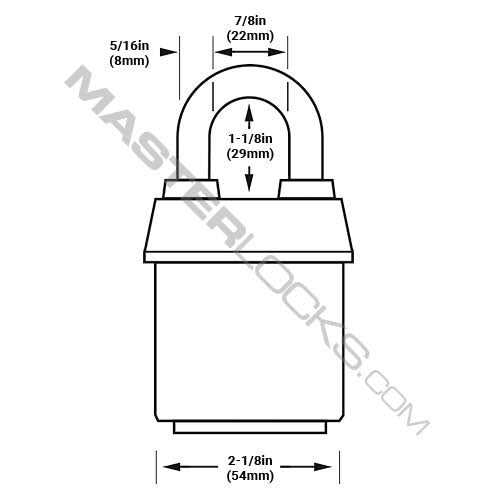 Master Lock 60R Padlock Eye-Angle - Inhomebuy