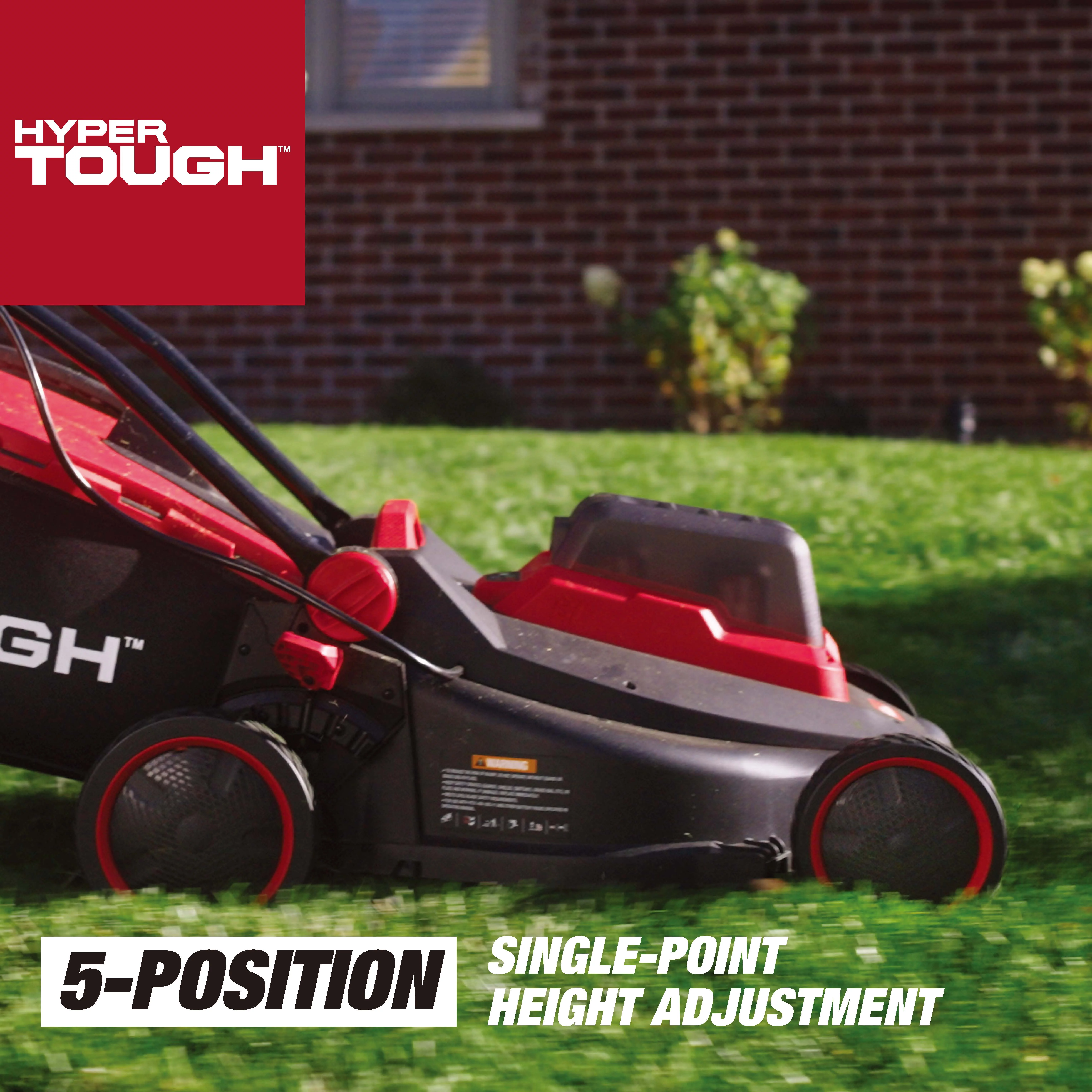 Hyper Tough 40V 18-inch Battery Powered Brushless Push Mower Kit, HT13-401-003-01 - Inhomebuy
