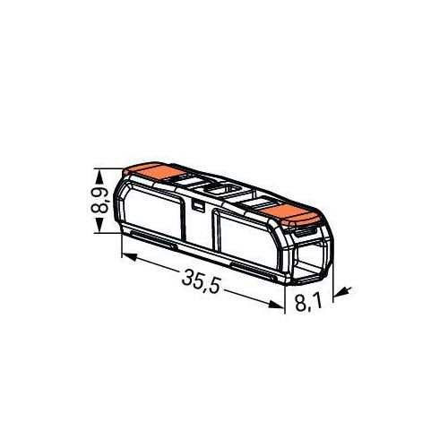 Wago 221 Series Wiring Connectors with Case 25pc Compact Wago Wire Connectors. Comes with 221-412 - Inhomebuy