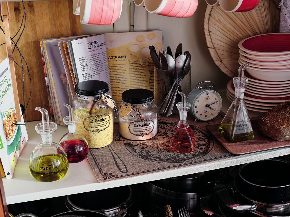 Jar W/Lid, H16, 950CC+Spoon, Dolce Casa La Cascina - Inhomebuy
