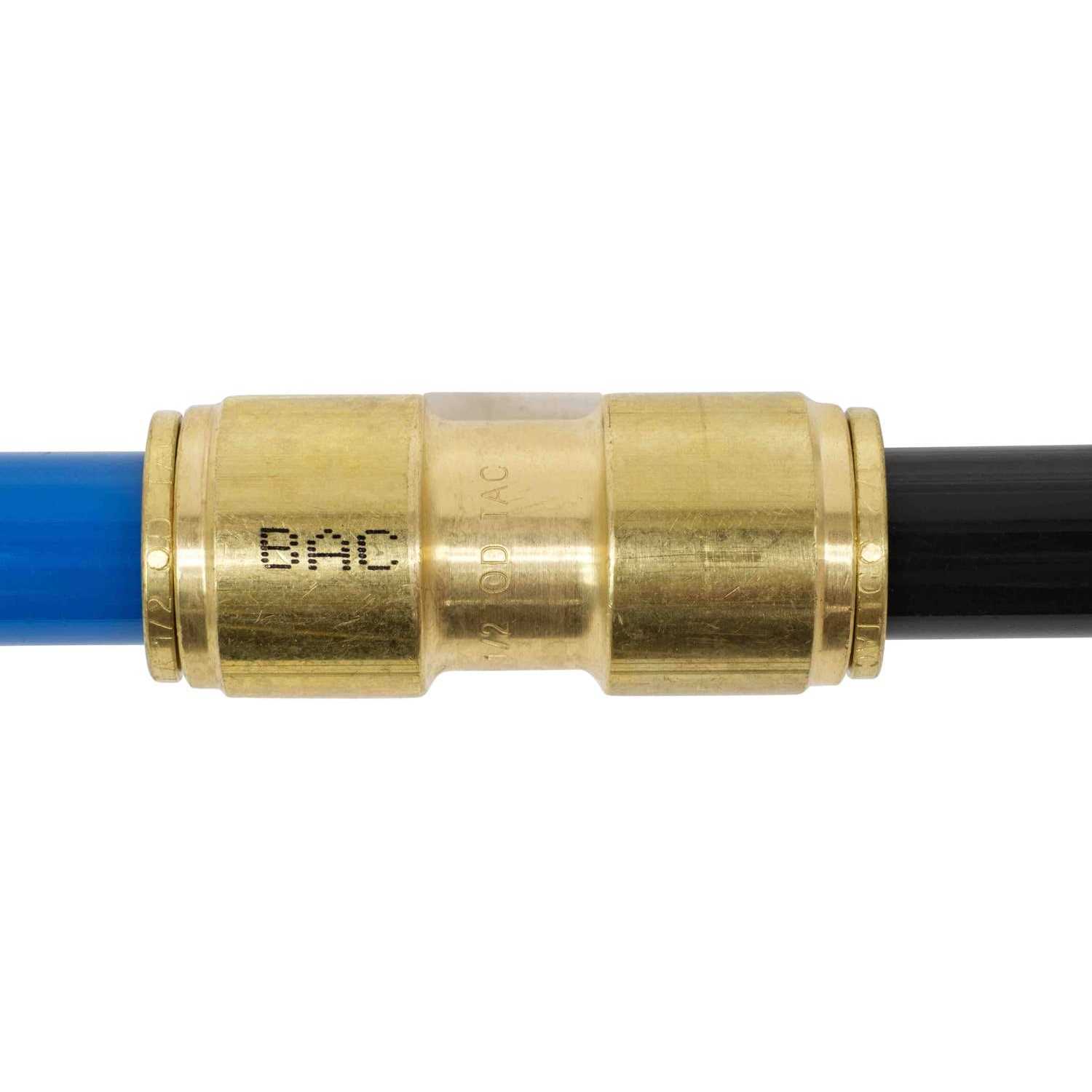 Mytee Products Dot Brass Push to Connect Fitting Straight Union Tube Connector Air Brake Tube Fitting - Inhomebuy