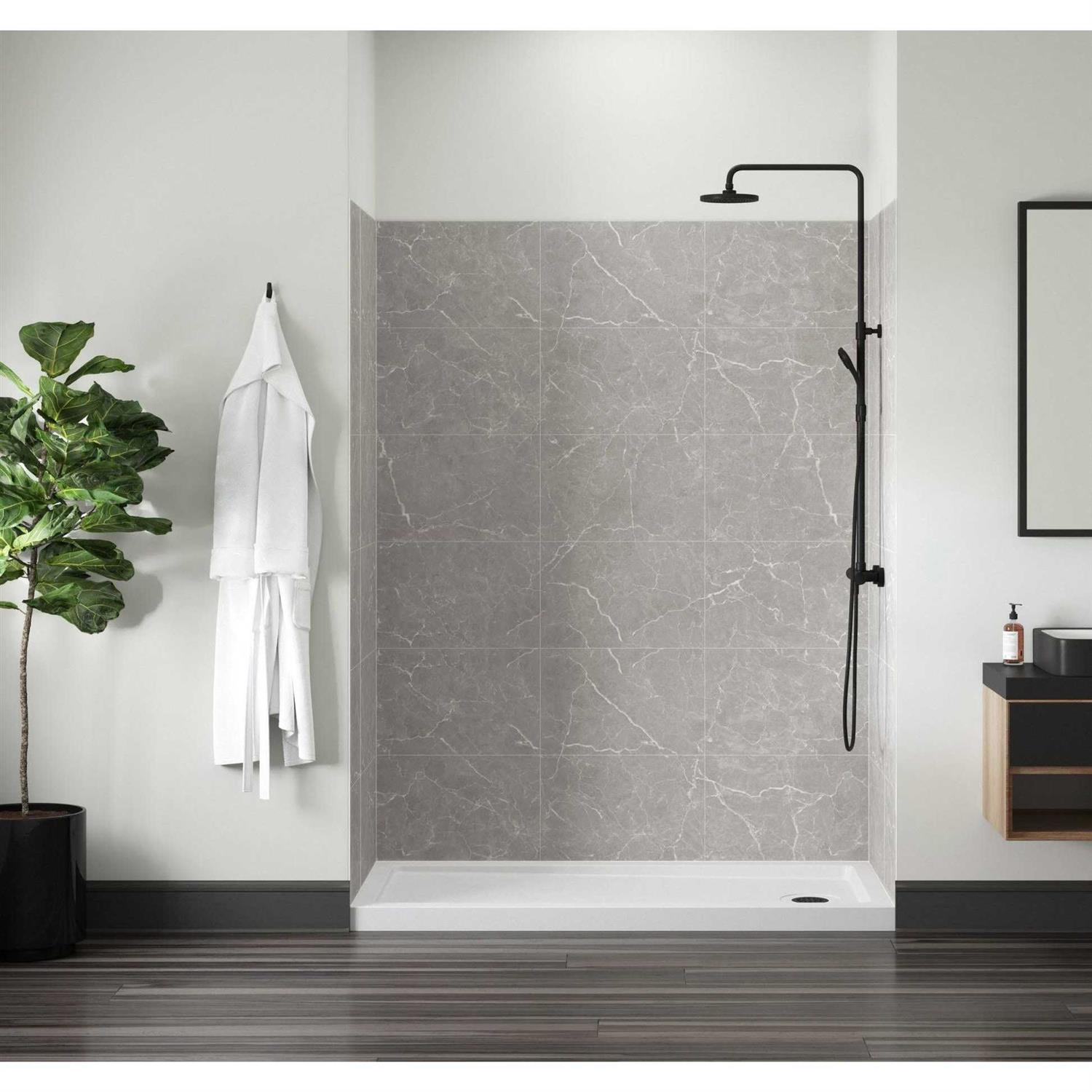 CRAFT + MAIN Jetcoat 42-in x 78 2-Piece Shower Panel Kit - Inhomebuy