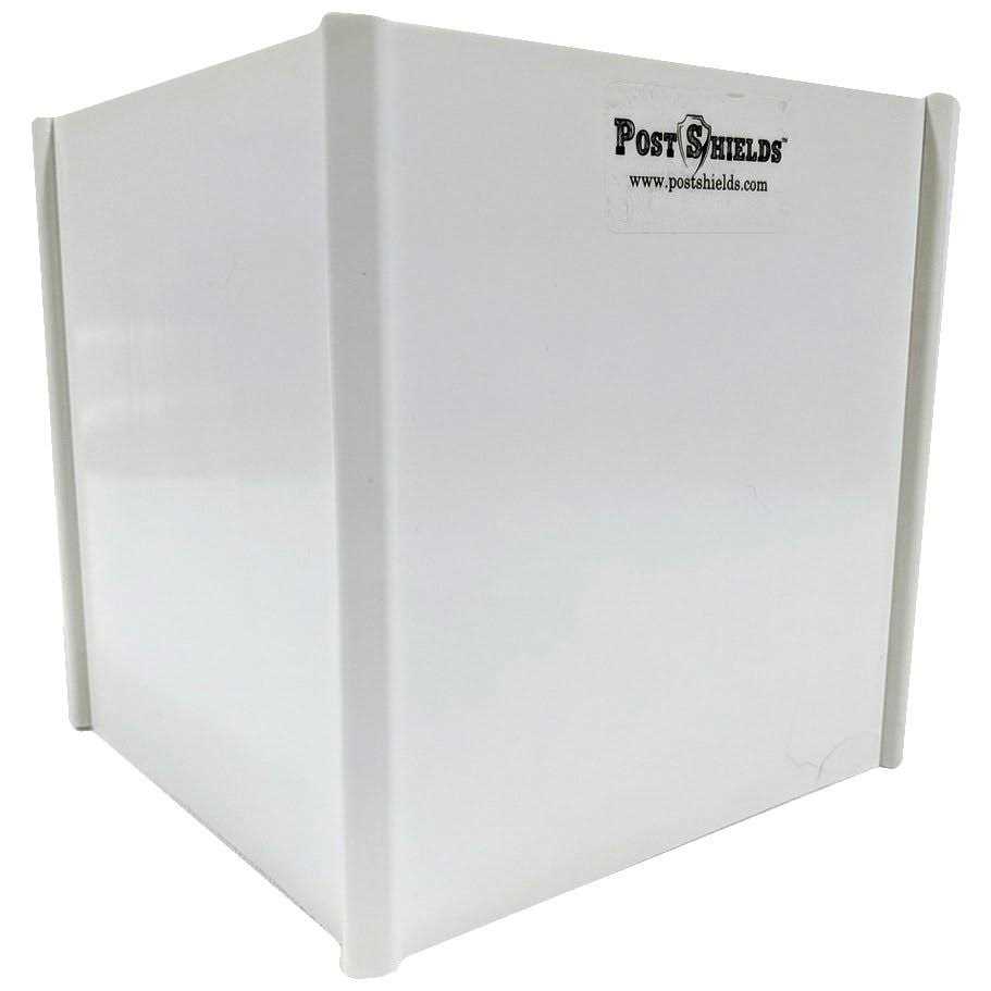Post Shields Inc. 4 in. H x 4 in. W x 4 in. L Plastic White Fence Post Protection 5282711030 - Inhomebuy