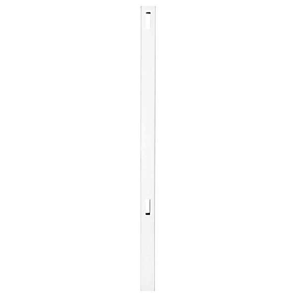 Woodbridge 5 in. x 5 in. x Routed White Vinyl Fence Line Post Outdoor Essentials - Inhomebuy