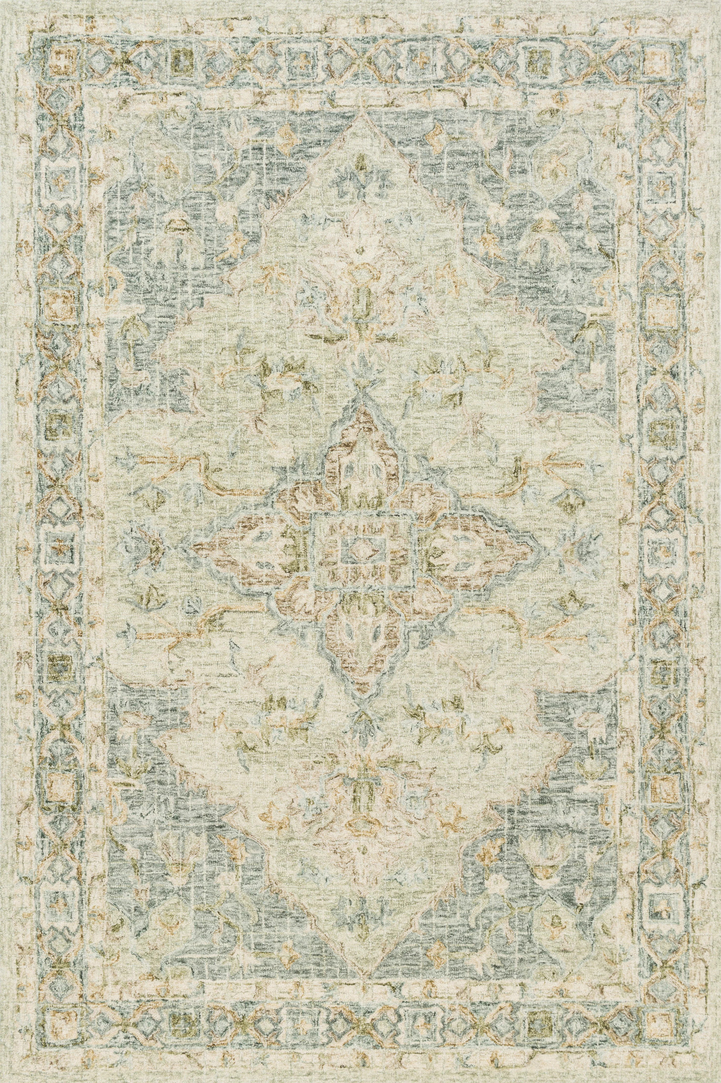 Loloi Rugs Julian Collection Rug in Seafoam Green, Spa - 12'0