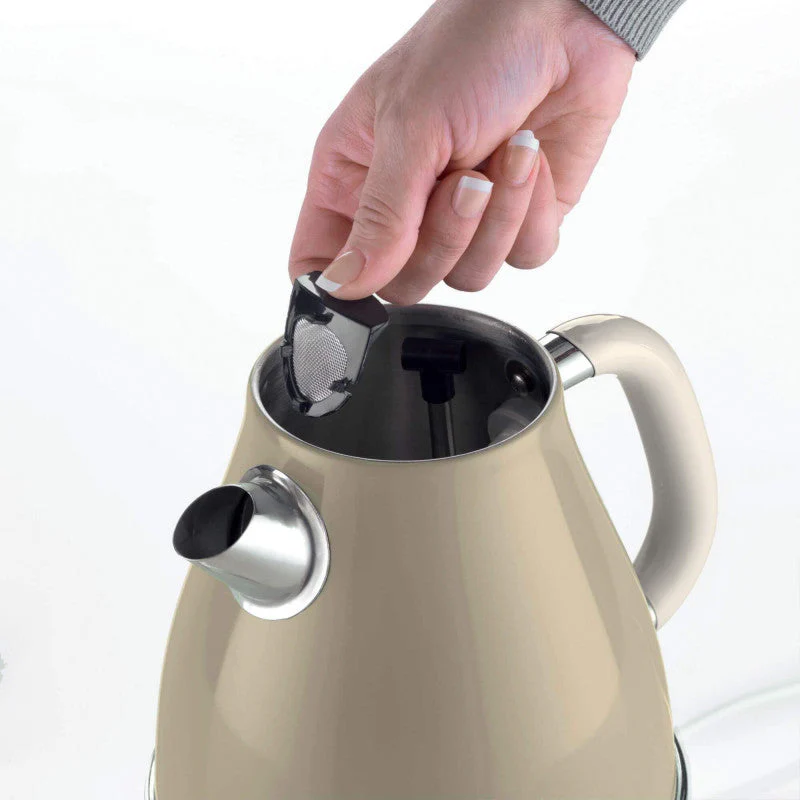 Vintage Electric Kettle Beige 1.7L 2000W - Inhomebuy