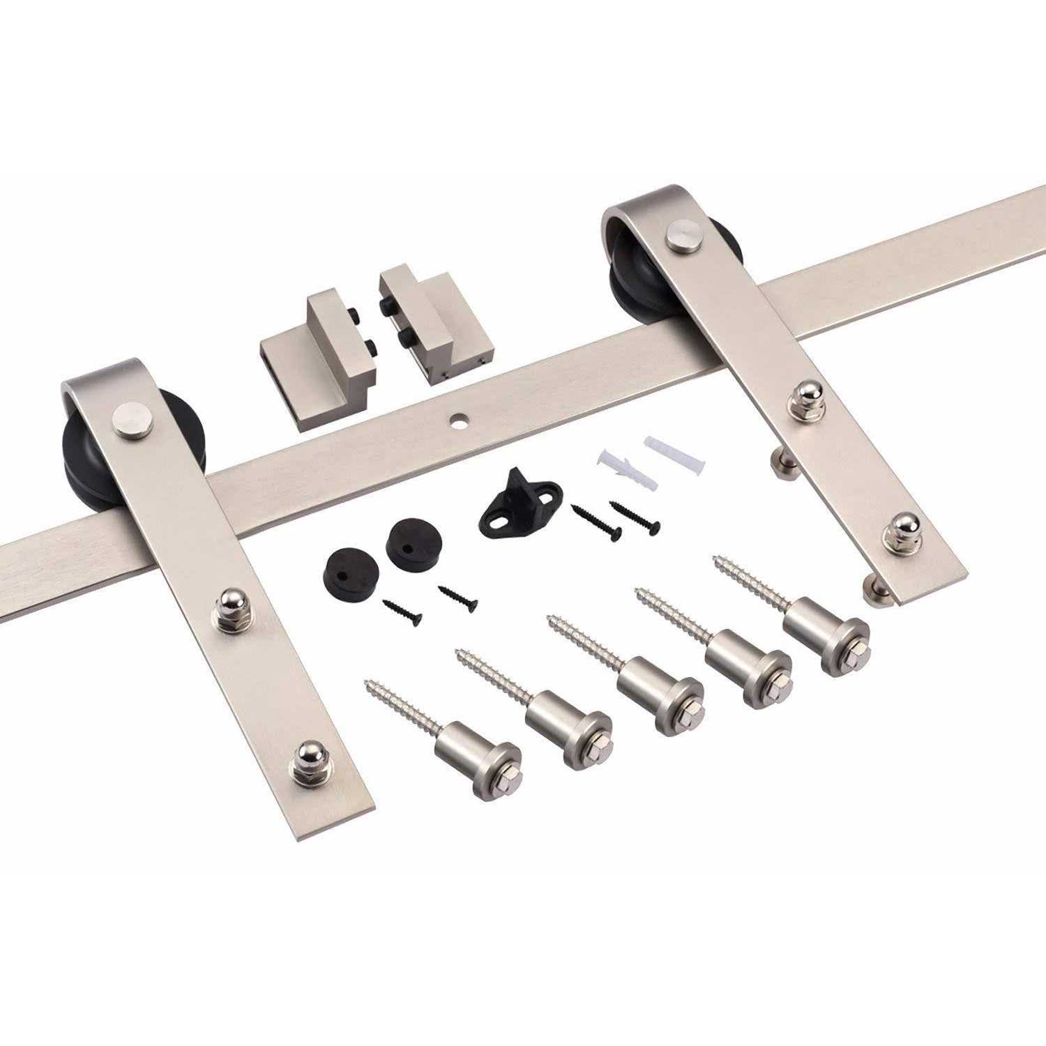 EaseLife 12 Stainless Steel Double Sided Push Pull Door Handle,H Shape Sliding Door Handle,Brushed,Fit for Glass Door Wooden Door - Inhomebuy