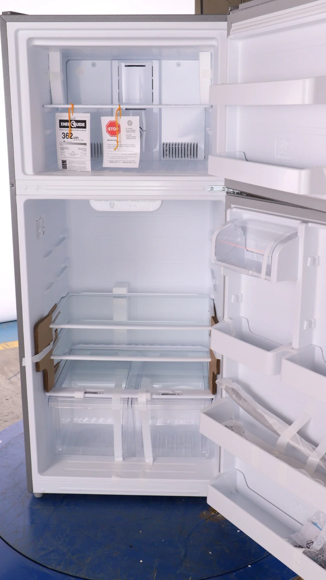 Midea 30 in. 18 cu. ft. Stainless Steel Top Mount Refrigerator - MRT18B2ASL - Inhomebuy
