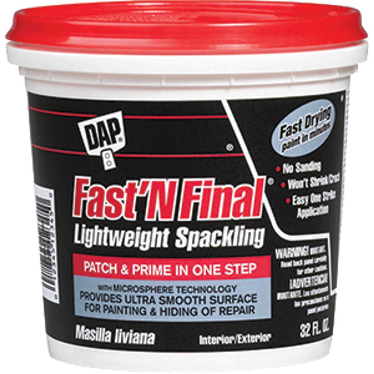 Dap Fast Dry Spackling - Inhomebuy
