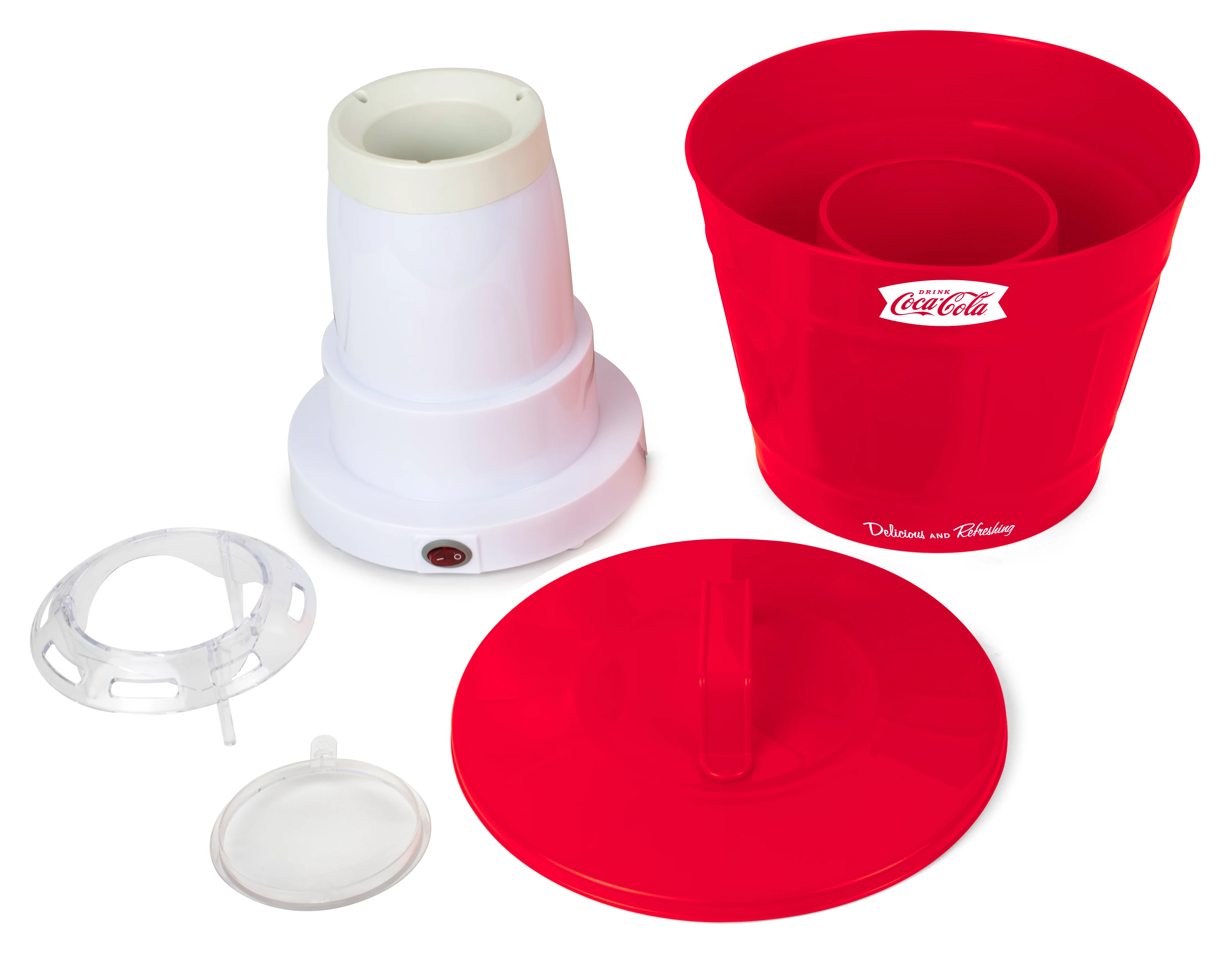 Coca-Cola Hot Air Popcorn Popper with Bucket - Inhomebuy