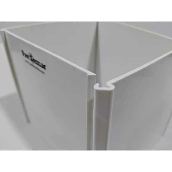 Post Shields Inc. 4 in. H x 4 in. W x 4 in. L Plastic White Fence Post Protection 5282711030 - Inhomebuy